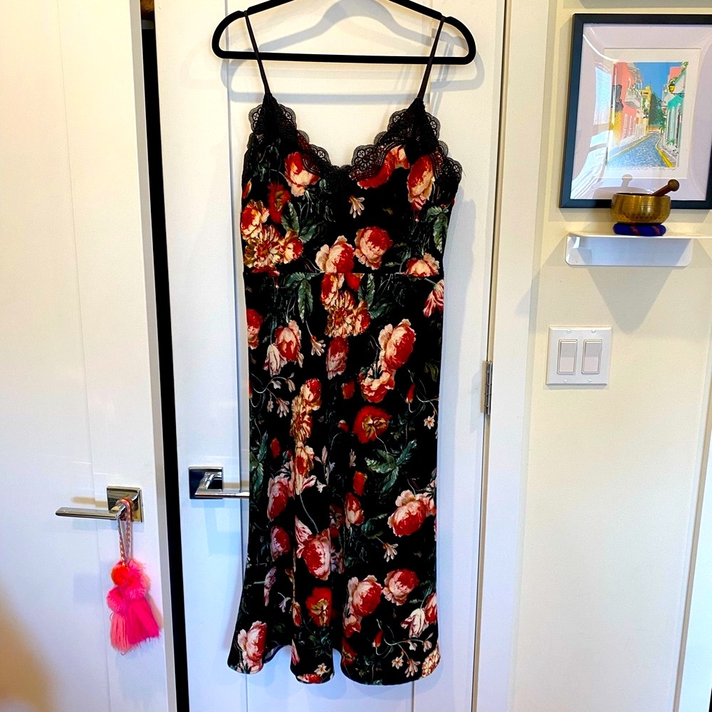 Anthropologie Floral cocktail dress - Size Large